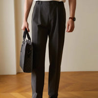 Elastic Straight Commuter Business Draped Casual Pants Prendersons