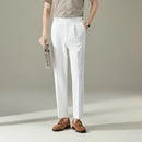 Straight Fit Light Business Mens Baggy Pants – Black, Navy Blue, Brown, Apricot, White | Old Money Menswear Prendersons