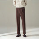 Straight Fit Light Business Mens Baggy Pants – Black, Navy Blue, Brown, Apricot, White | Old Money Menswear Prendersons