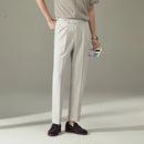 Straight Fit Light Business Mens Baggy Pants – Black, Navy Blue, Brown, Apricot, White | Old Money Menswear Prendersons