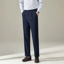 Straight Fit Light Business Mens Baggy Pants – Black, Navy Blue, Brown, Apricot, White | Old Money Menswear Prendersons