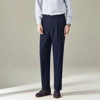 Straight Fit Light Business Mens Baggy Pants – Black, Navy Blue, Brown, Apricot, White | Old Money Menswear Prendersons