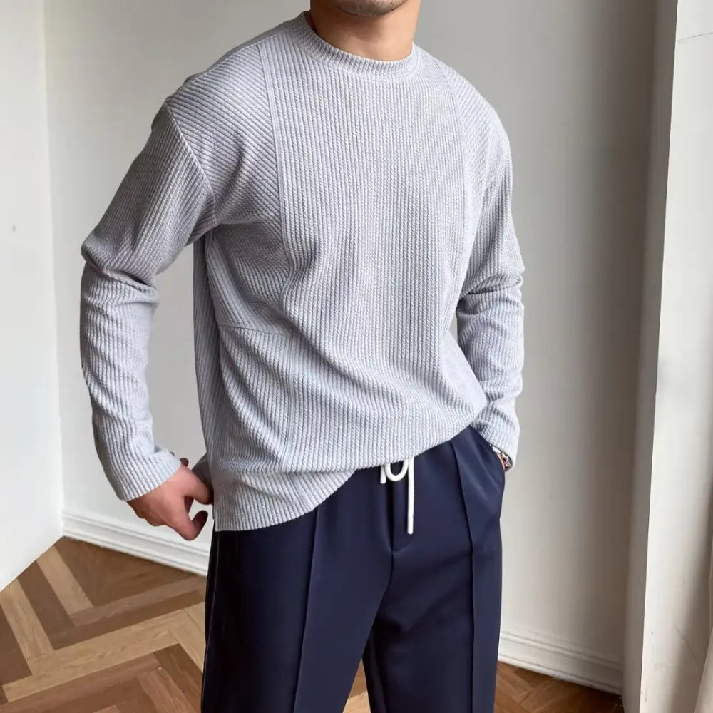 Loose Fit Linen men's Undershirt T-Shirt – Everyday Casual | Old Money Menswear