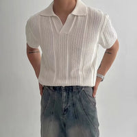 Men’s breathable hollow summer t-shirt