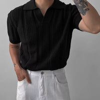 Men’s breathable hollow summer t-shirt