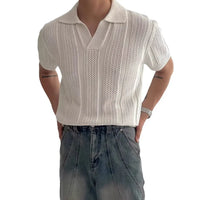 Men’s casual summer hollow shirt