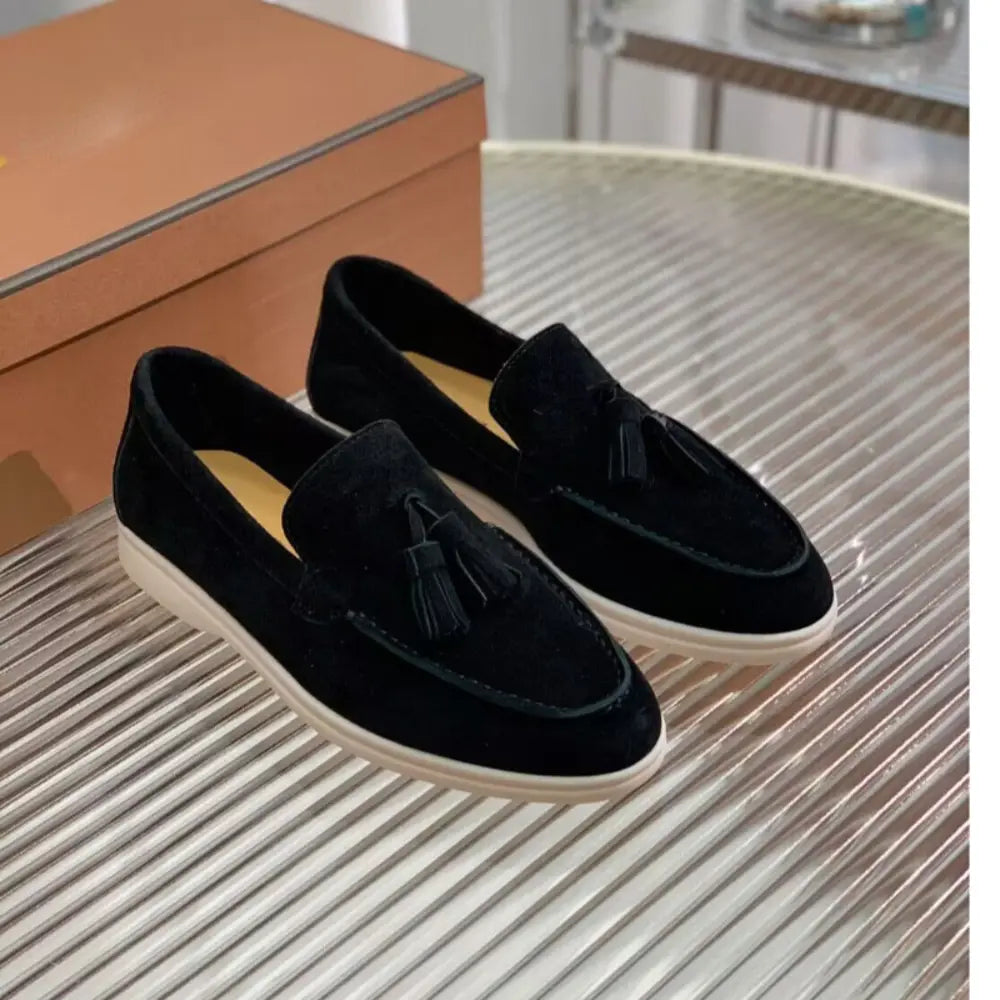Fashion Suede Tassel Slip-on Loafers Prendersons