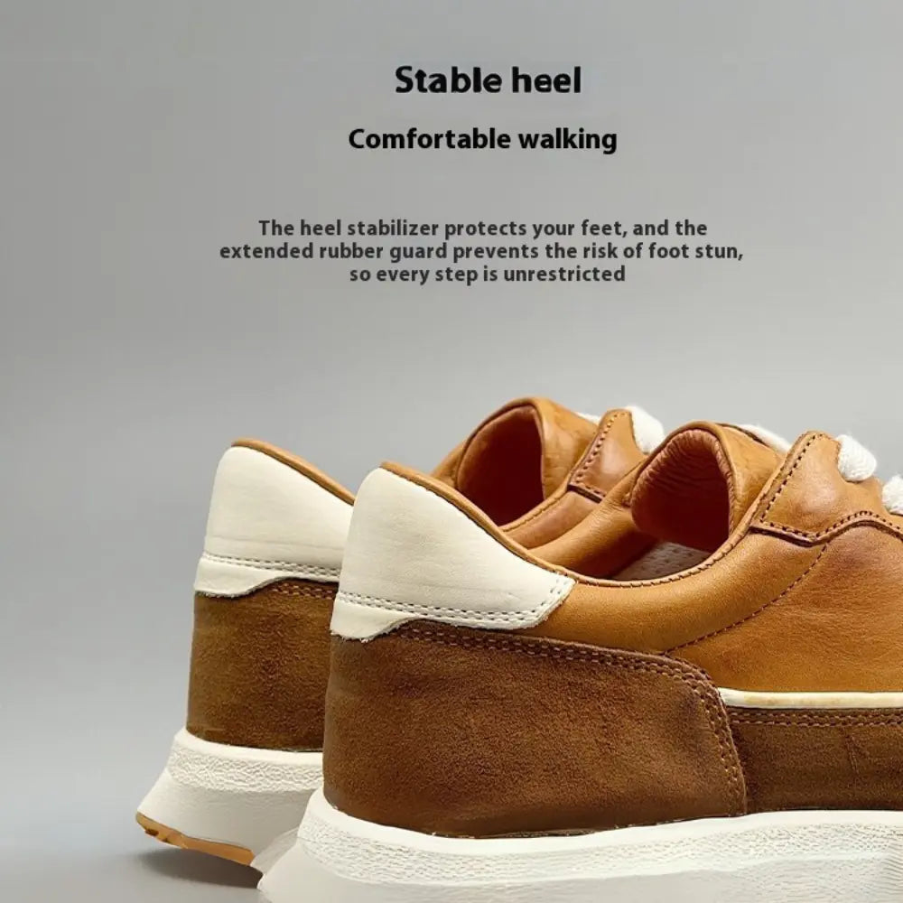 Genuine Leather Summer New Sports Breathable Platform Retro Shoes Prendersons