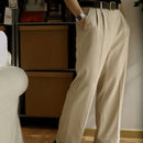 HOT Thread Double Pleated Loose Straight Cargo Casual Suit Pants Prendersons