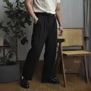 HOT Thread Double Pleated Loose Straight Cargo Casual Suit Pants Prendersons