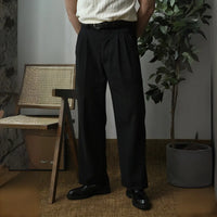 HOT Thread Double Pleated Loose Straight Cargo Casual Suit Pants Prendersons