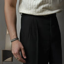 HOT Thread Double Pleated Loose Straight Cargo Casual Suit Pants Prendersons