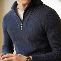 Half-height Zip Turtleneck Sweater Men's Long Sleeve Prendersons