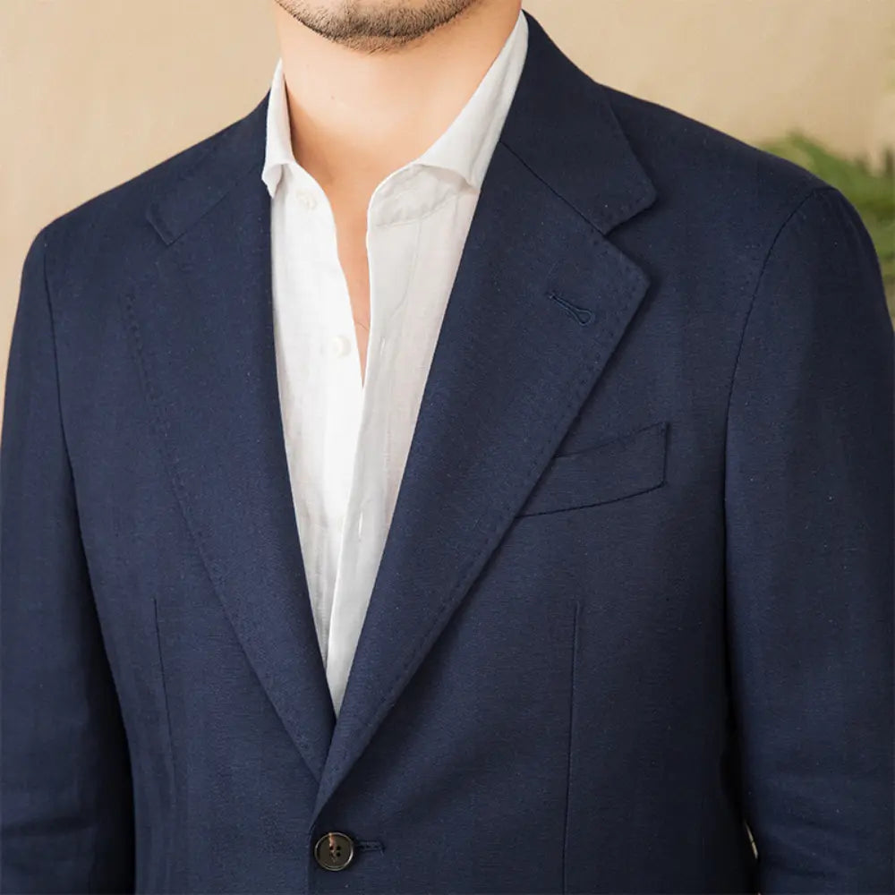 Breathable Half Lining Mens Lightweight Suits Set – Neutral Tones | Spring-Autumn | Old Money Aesthetic