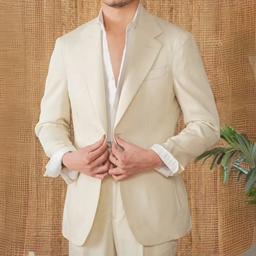 Smart casual mens suit set