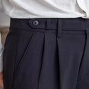 Harem Cropped Draping Slim Fit Skinny Men's Casual Pants Black | Old Money Menswear Prendersons