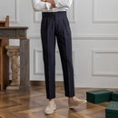Harem Cropped Draping Slim Fit Skinny Men's Casual Pants Black | Old Money Menswear Prendersons