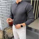 Men's Henry Collar Shirt - Grey