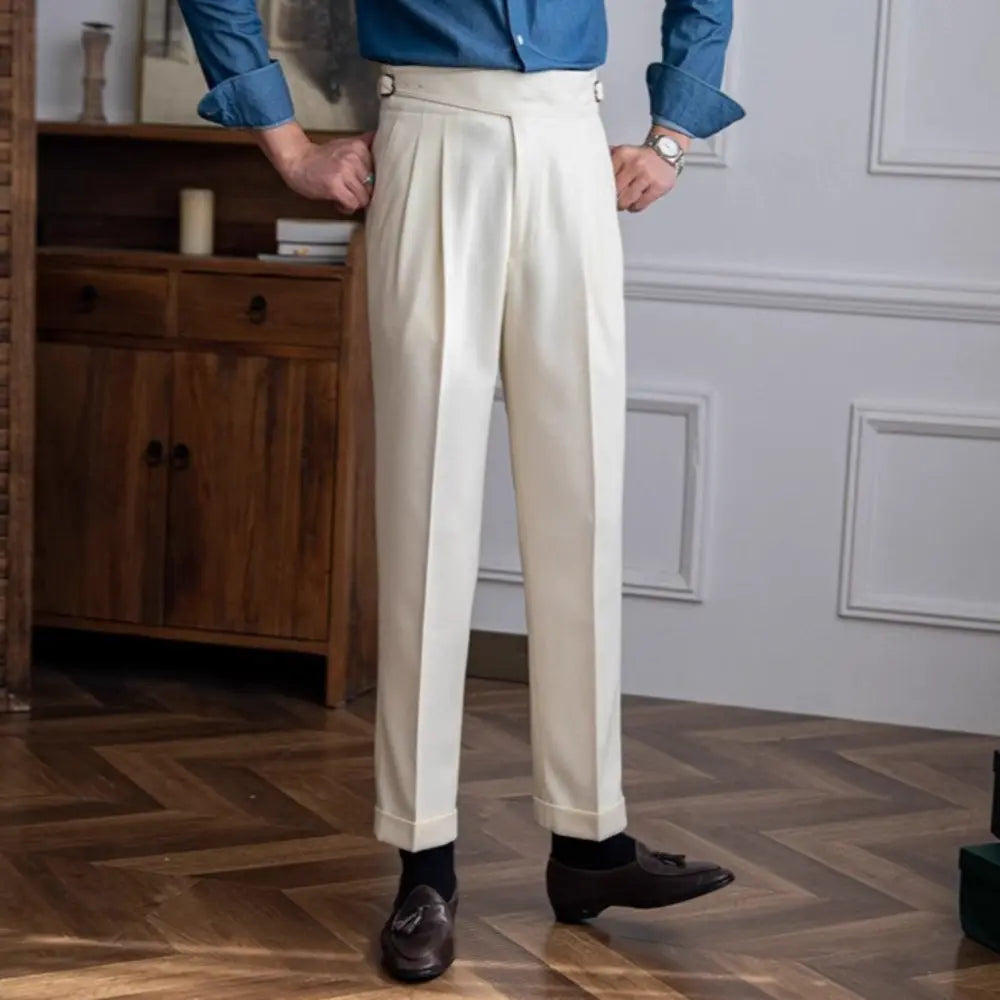 Straight fit high waist pants