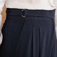 High Waist Straight Pants Houndstooth Versatile Neapolitan Breathable Casual Suit Pants Prendersons
