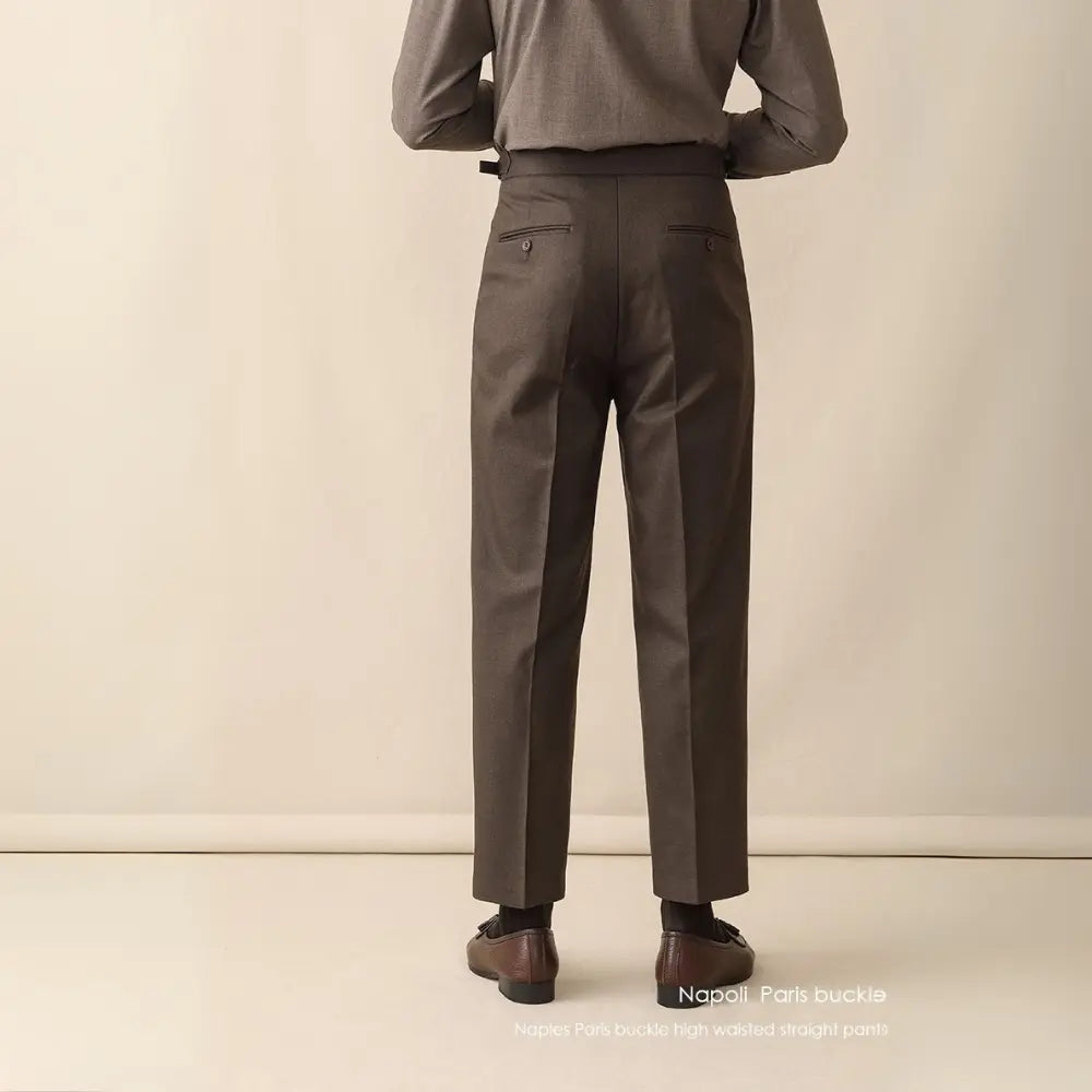 High Waist Suit Pants – Linen | Spring Business Casual | Old Money Menswear