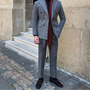 Houndstooth Double Breasted Slim Fit Suit Men's Suit Prendersons