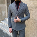 Houndstooth Double Breasted Slim Fit Suit Men's Suit Prendersons