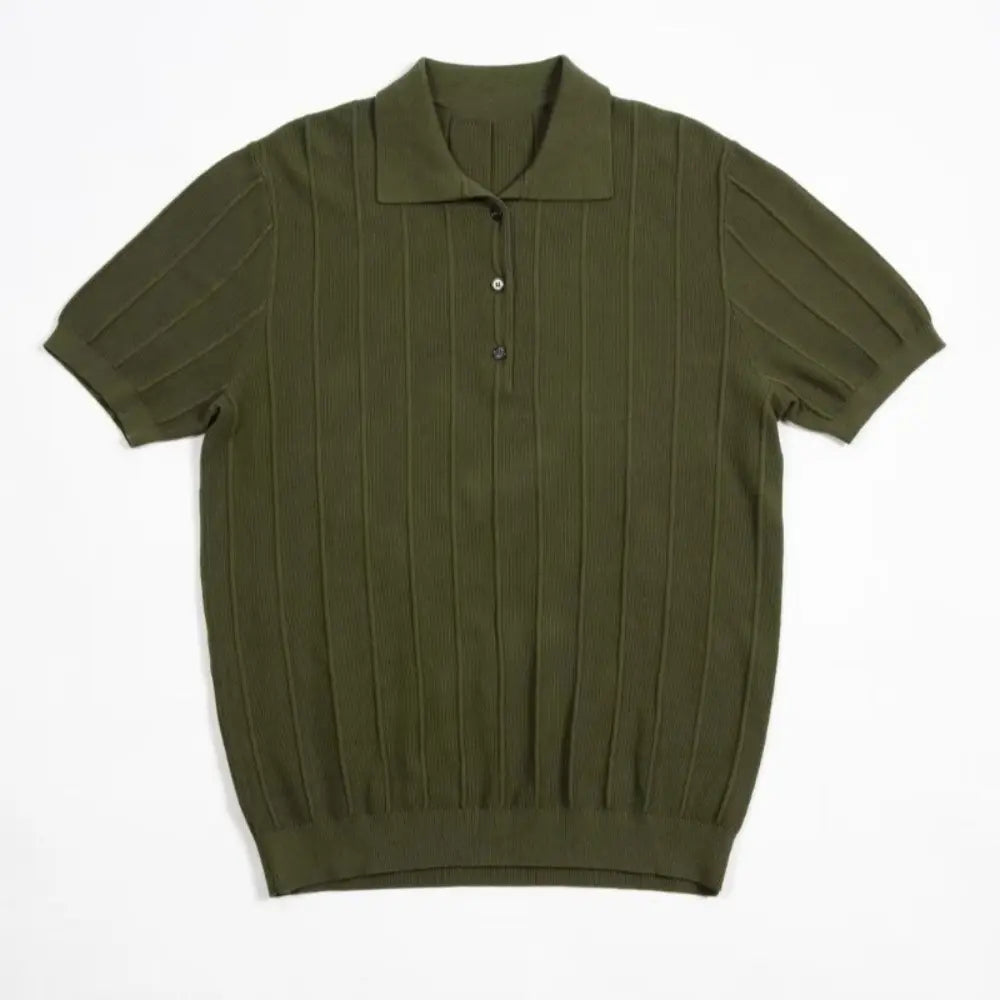 Vertical stripe slim T-shirt men