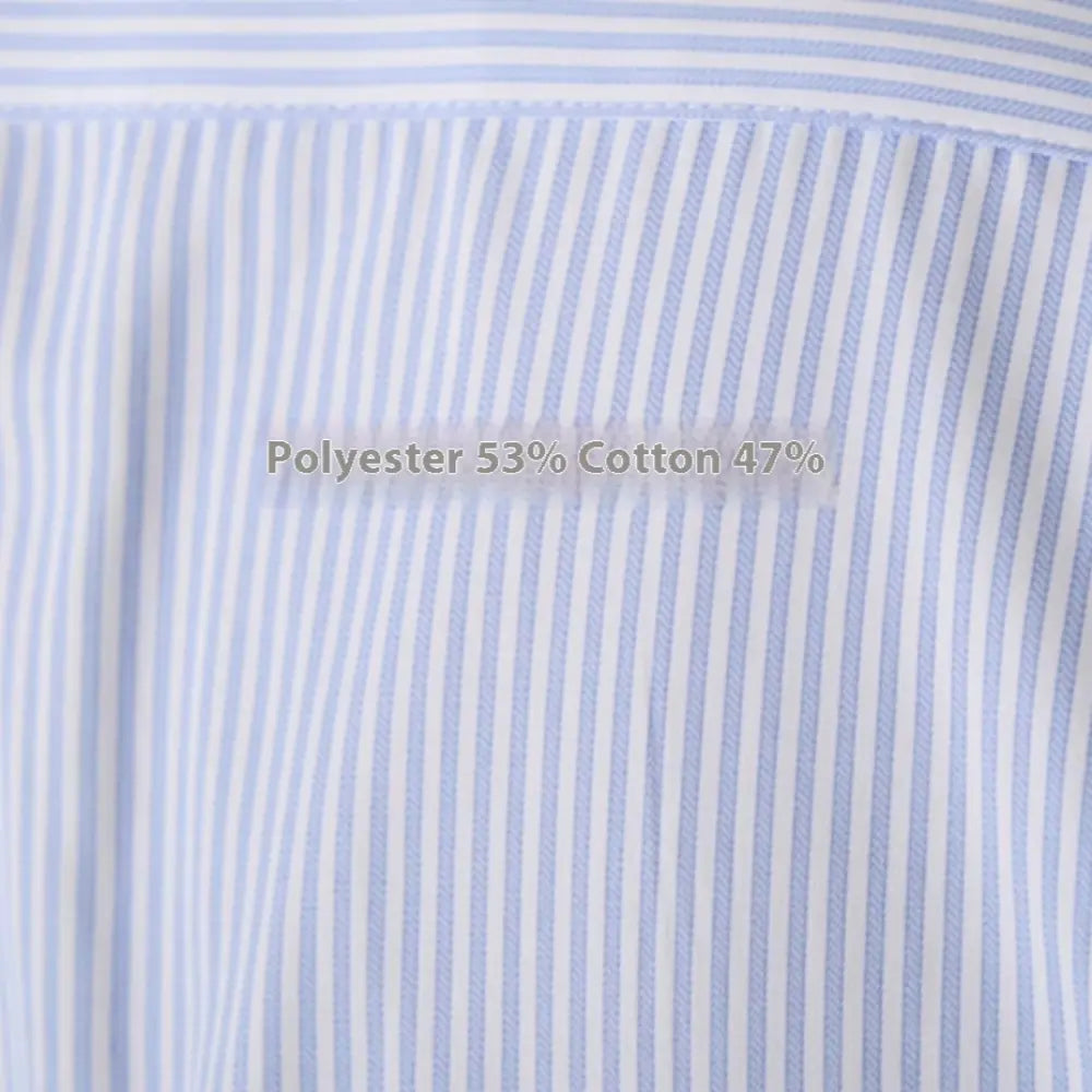 Italian Business Color Matching Pinhole Collar Non-ironing Striped Long Sleeve Shirt Prendersons