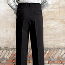 Italian Casual Wide-leg Suit Pants British High Waist Baggy Straight Trousers Prendersons