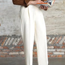 Italian Casual Wide-leg Suit Pants British High Waist Baggy Straight Trousers Prendersons