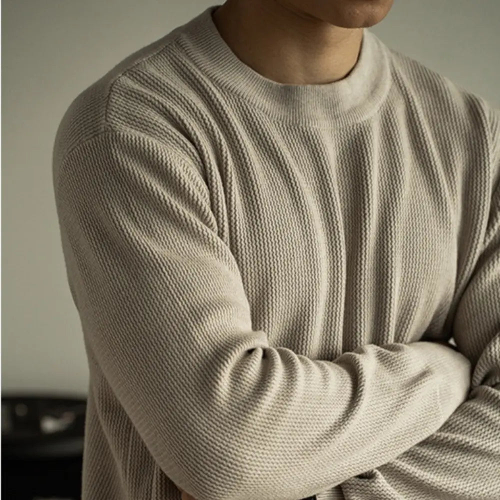 Jacquard Autumn And Winter Crew Neck Pullover Sweater Men Prendersons