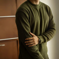 Jacquard Autumn And Winter Crew Neck Pullover Sweater Men Prendersons