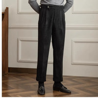 Japanese-style Retro Fashion Corduroy High Waist Suit Pants Prendersons