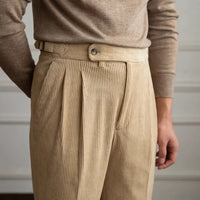 Japanese-style Retro Fashion Corduroy High Waist Suit Pants Prendersons
