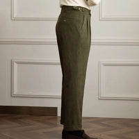 Japanese-style Retro Fashion Corduroy High Waist Suit Pants Prendersons