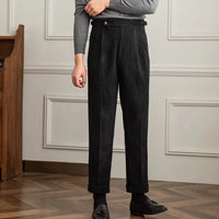 Japanese-style Retro Fashion Corduroy High Waist Suit Pants Prendersons