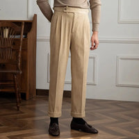 Japanese-style Retro Fashion Corduroy High Waist Suit Pants Prendersons