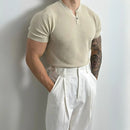 Apricot slim fit knitted T-shirt