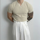 Apricot slim fit knitted T-shirt