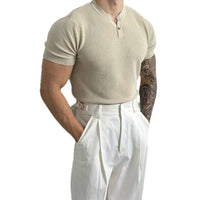 Apricot slim fit knitted T-shirt