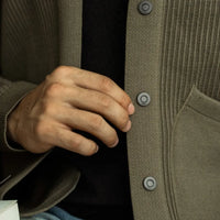 Lapel Knitted Cardigan Long Sleeve Coat Prendersons