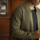 Lapel Knitted Cardigan Long Sleeve Coat Prendersons