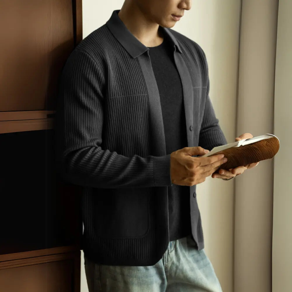 Slim Fit Knitted Cardigan Coat – Fruit Green | Autumn Daily Wear | Cardigan Coat for Me