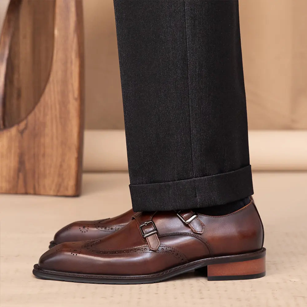 Leisure British Leather Square Toe Shoes Prendersons