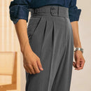 Leisure Iron-free Draping Bamboo Pattern All-match Suit Pants Prendersons