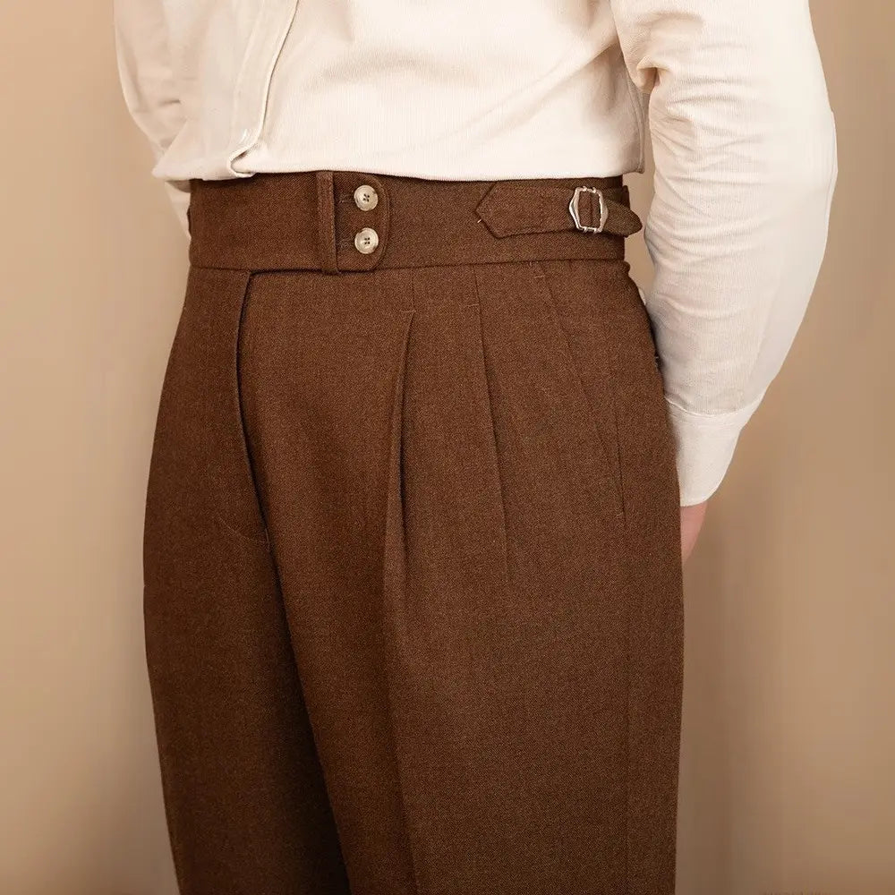 Light Luxury Casual Pants Men's British Commuter Anti-wrinkle Retro Trendy Business Slim-fit Pants Prendersons