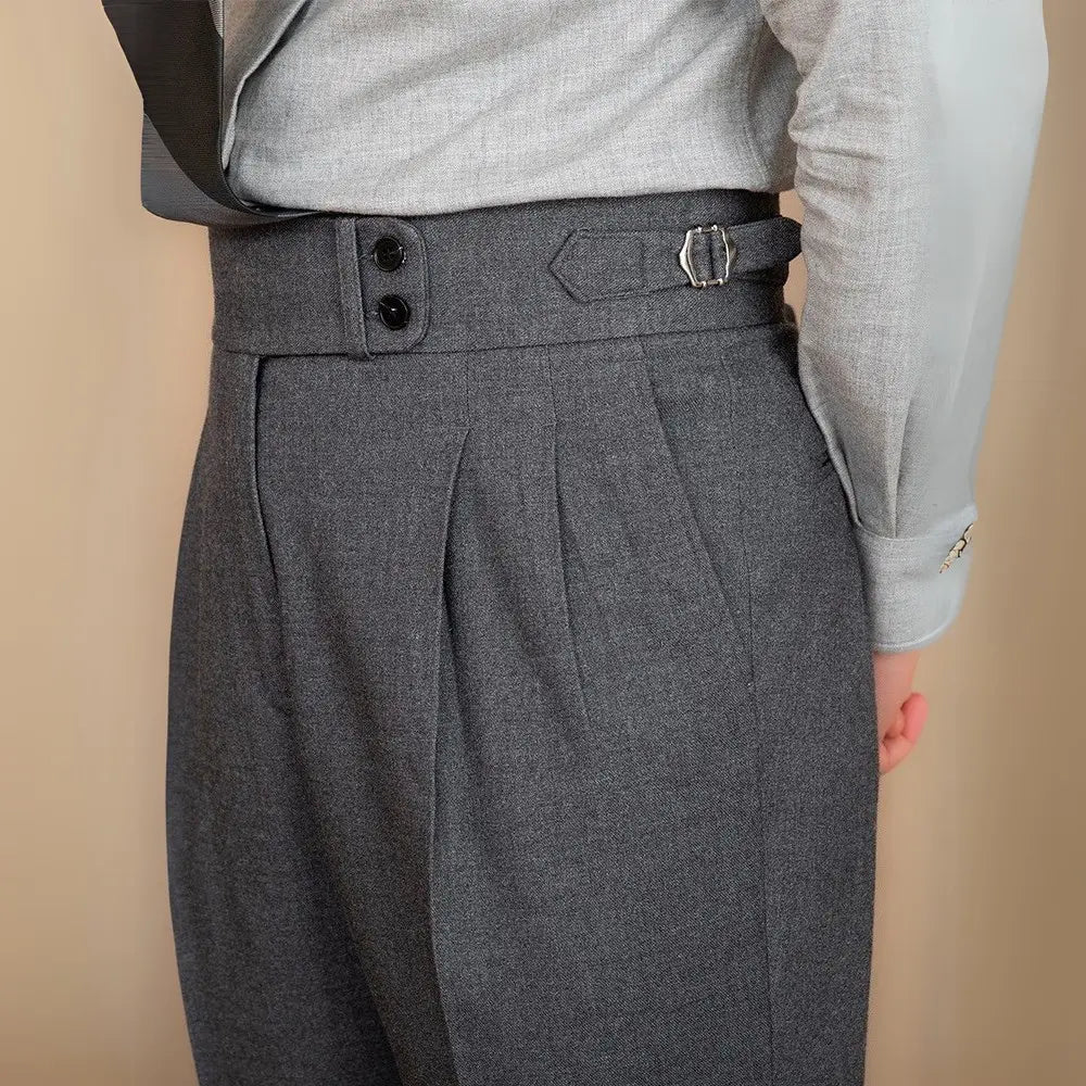 Light Luxury Casual Pants Men's British Commuter Anti-wrinkle Retro Trendy Business Slim-fit Pants Prendersons