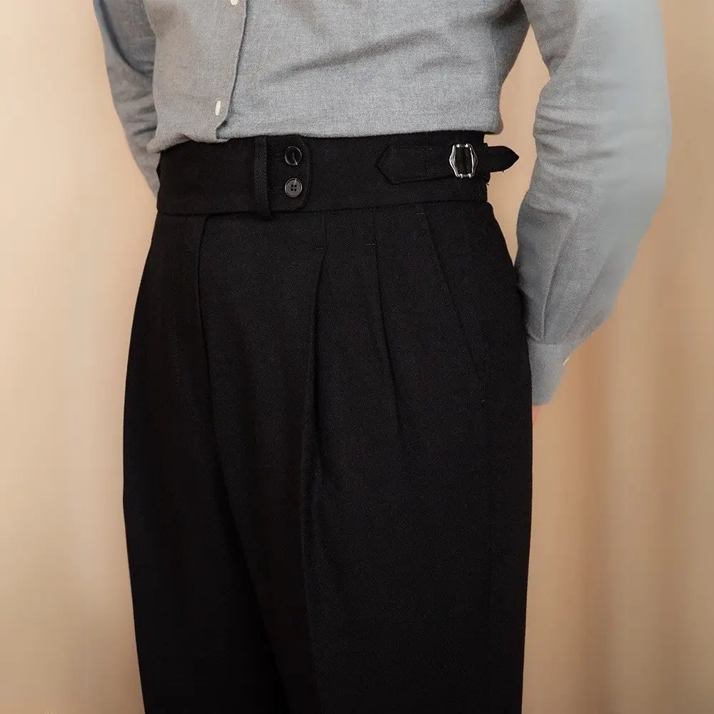 Light Luxury Casual Pants Men's British Commuter Anti-wrinkle Retro Trendy Business Slim-fit Pants Prendersons