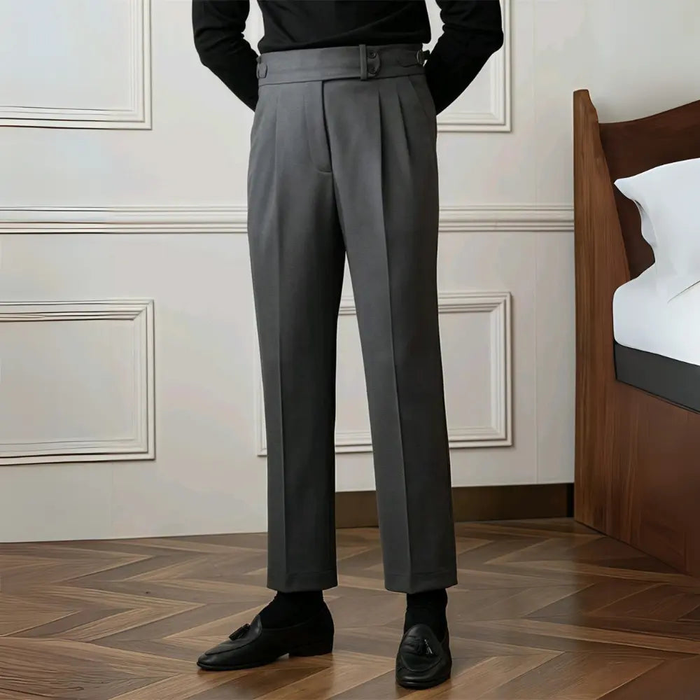 Light Luxury Casual Pants Men's British Commuter Anti-wrinkle Retro Trendy Business Slim-fit Pants Prendersons